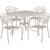 Set Includes Table and 4 Chairs Designed for Commercial and Residential Use