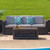 Contemporary Outdoor Loveseat