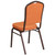 Orange Fabric Upholstery with Seamless Back Panel