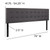 Headboard Size: 79"W x 2.5"D x 22"H