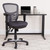 Contemporary Executive Office Chair with Height Adjustable Padded Arms