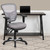 Contemporary Executive Office Chair with Height Adjustable Padded Arms