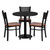 Set Includes 3 Chairs, Round Table Top and Round Base