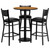 Set Includes 3 Barstools, Round Table Top and Round Base