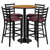 Set Includes 4 Barstools, Round Table Top and Round Base