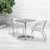 Square Aluminum Table Designed for Indoor and Outdoor Use