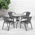 Table and Chair Set Designed for Indoor and Outdoor Use