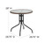 Table Size: 28.75"W x 28.75"D x 28"H, Base Size: 19.75"W