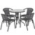 Set Includes Table and 4 Chairs Designed for Commercial and Residential Use