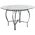 Contemporary Round Glass Dining Table for 6