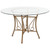 Contemporary Round Glass Dining Table for 6