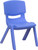 Blue Plastic Stack Chair YU-YCX-003-BLUE-GG