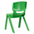 Green Plastic Stack Chair YU-YCX-005-GREEN-GG