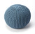 Butler Pincushion Blue Woven Pouffe