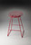 Butler Ludwig Red Metal Bar Stool