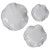 Uttermost Abella Ceramic Wall Decor, S/3, White