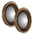 Uttermost Tropea Rounds Wood Mirror S/2