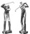 Uttermost Practice Shot Metallic Statues, Set/2