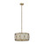 Uttermost Ovala 3 Light Gold Drum Pendant