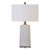 Uttermost Sesia White Honeycomb Table Lamp