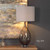 Uttermost Saimara Charcoal Glass Lamp