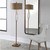 Uttermost Cardoni White Glass Floor Lamp