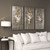 Uttermost Champagne Leaves Modern Art S/3