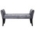 Armen Living Chatham Bench in Gray Velvet