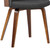 Armen Living Alpine Mid-Century Dining Chair in Charcoal Fabric with Walnut Wood
