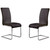 Armen Living Amanda Black Side Chair - Set of 2