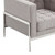 Armen Living Andre Contemporary Chair In Gray Tweed and Stainless Steel