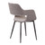 Ariana Mid-Century Grey Open Back Dining Accent Chair