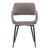 Ariana Mid-Century Grey Open Back Dining Accent Chair