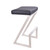 Armen Living Atlantis 30" Bar Height Backless Barstool in Brushed Stainless Steel finish with Black Faux Leather