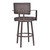 Armen Living Balboa 30ÃƒÂ¢Ã¢â€šÂ¬Ã‚Â Bar Height Barstool with Arms in Brown Powder Coated Finish and Vintage Brown Faux Leather