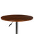 Armen Living Bentley Adjustable Pub Table in Walnut Wood and Chrome finish