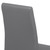 Armen Living Blanca Contemporary Dining Chair in Gray Faux Leather with Brushed Stainless Steel Finish - Set of 2