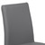 Armen Living Blanca Contemporary Dining Chair in Gray Faux Leather with Brushed Stainless Steel Finish - Set of 2