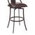 Brisbane Contemporary 30" Bar Height Barstool in Auburn Bay Finish and Brown Faux Leather