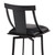 Brisbane Contemporary 26" Counter Height Barstool in Matte Black Finish and Black Faux Leather