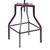 Armen Living Concord Adjustable Barstool in Industrial Copper finish with Pine Wood seat