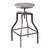Armen Living Concord Adjustable Barstool in Industrial Copper finish with Pine Wood seat