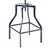 Armen Living Concord Adjustable Barstool in Industrial Grey Finish with Pine Wood Seat