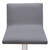 Armen Living Crystal Barstool in Brushed Stainless Steel finish with Grey Faux Leather and Walnut Back