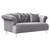 Armen Living Elegance Contemporary Loveseat in Grey Velvet with Acrylic Legs