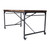 Enzo Industrial Dining Table in Industrial Grey and Pine Wood