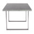 Armen Living Fenton Contemporary Dining Table with Cement Gray Top