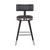 Grace Modern 26" Grey Faux Leather Bar Stool