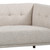 Armen Living Hudson Mid-Century Button-Tufted Sofa in Beige Linen and Walnut Legs