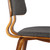 Armen Living Jaguar Mid-Century Dining Chair in Walnut Wood and Charcoal Fabric